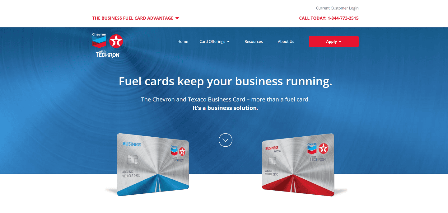 Chervon and Texaco Fuel Card
