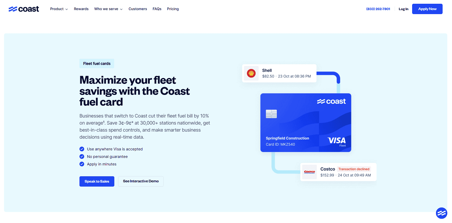 Coast Fuel Card
