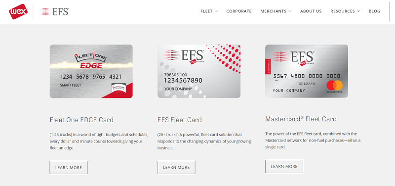 EFS fuel and fleet cards