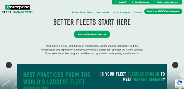 Enterprise Fleet Management homepage