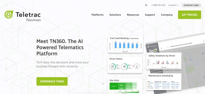 Teletrac Navman Home Page