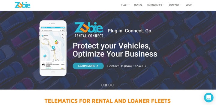 Zubie home page